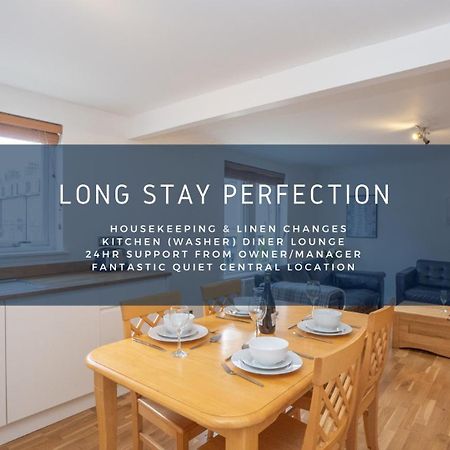 Dwellcome Home Ltd 2 King Beds West End Apt, Half Mile To Union Street Yet Quiet, Free Allocated Parking Space At Rear Entrance & Fast Wifi, Ideal For Long Term Contractor, Corporate, Etc Stays, Regular Housekeeping Option - See Our Site For Assuranc Aberdeen Eksteriør billede